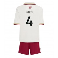 Stroje piłkarskie Arsenal Ben White #4 Koszulka Trzeciej dla dzieci 2025-26 Krótki Rękaw (+ szorty)